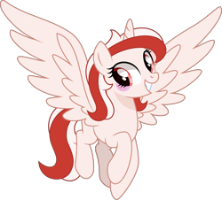 Size: 3171x2866 | Tagged: safe, artist:starcollider, oc, oc only, alicorn, pegasus, pony, .svg available, alicorn oc, blush sticker, blushing, female, flying, high res, horn, independence day, indonesia, indonesian independence day, mare, nation ponies, ponified, simple background, solo, svg, transparent background, vector, wings