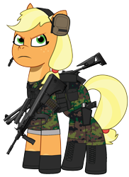 Size: 1272x1750 | Tagged: safe, artist:edy_january, artist:prixy05, edit, vector edit, applejack, earth pony, pony, g4, g5, my little pony: tell your tale, angry, armor, assault rifle, aug a3 sf, benelli m4 super 90, body armor, boots, call of duty, call of duty: modern warfare 2, carrying, clothes, equipment, gears, gloves, gun, handgun, looking at you, m1014, m4 super90, military, military pony, military uniform, pistol, rifle, shoes, shotgun, simple background, soldier, soldier pony, solo, special forces, steyr aug, tactical gear, task forces 141, transparent background, uniform, united states, usp 45, vector, vest, weapon