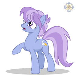 Size: 3000x3000 | Tagged: safe, artist:r4hucksake, oc, oc only, oc:amethyst sprint, earth pony, pony, female, high res, mare, raised hoof, simple background, solo, transparent background