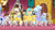 Size: 640x360 | Tagged: safe, edit, edited screencap, screencap, ace point, berry punch, berryshine, cloudchaser, filthy rich, hugh jelly, lotus blossom, minuette, pipsqueak, sunshower raindrops, thunderlane, truffle shuffle, earth pony, pegasus, pony, unicorn, g4, slice of life (episode), animated, barrel, chair, colt, facial hair, falling, female, foal, male, mare, marriage, moustache, reversed, stallion, wedding