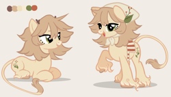 Size: 2048x1166 | Tagged: safe, artist:daffidaizy, oc, oc only, oc:fragrant cloves, earth pony, pony, base used, cloven hooves, earth pony oc, leonine tail, ponysona, solo, tail, unshorn fetlocks