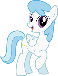 Size: 1024x1341 | Tagged: safe, artist:greendwarf333, artist:maddietheuniversalfan68, edit, cotton cloudy, pegasus, pony, g4, adult, alternate universe, cottonbetes, cute, female, folded wings, girly girl, mare, older, older cotton cloudy, open mouth, open smile, raised hoof, raised leg, simple background, smiling, solo, transparent background, vector, wings