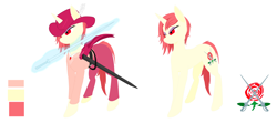 Size: 4500x2000 | Tagged: safe, oc, oc only, oc:alessandro, pony, unicorn, clothes, hat, nobility, simple background, solo, sword, weapon, white background