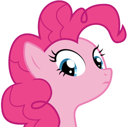 Size: 4166x4167 | Tagged: safe, artist:ambits, pinkie pie, earth pony, pony, g4, .ai available, bust, portrait, simple background, solo, stare, transparent background, vector