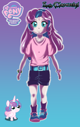 Size: 2754x4376 | Tagged: safe, artist:cmacx, princess flurry heart, alicorn, human, pony, g4, anime, anime style, baby, baby pony, child, gradient background, humanized, older, solo