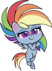 Size: 441x596 | Tagged: safe, edit, edited screencap, editor:pascalmulokozi2, screencap, rainbow dash, pegasus, pony, badge of shame, g4.5, my little pony: pony life, background removed, crossed arms, female, mare, not a vector, simple background, solo, transparent background