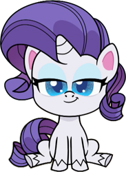 Size: 597x815 | Tagged: safe, edit, edited screencap, editor:pascalmulokozi2, screencap, rarity, pony, unicorn, g4.5, my little pony: pony life, background removed, female, looking at you, mare, not a vector, simple background, sitting, solo, transparent background