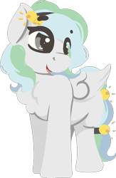 Size: 570x876 | Tagged: safe, artist:rhythmpixel, oc, oc only, oc:river chime, pegasus, pony, bells, female, lineless, mare, simple background, smiling, solo, transparent background