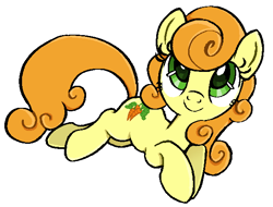 Size: 608x461 | Tagged: safe, artist:muffinz, carrot top, golden harvest, earth pony, pony, g4, cute, cutie top, female, mare, simple background, solo, white background