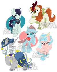 Size: 2229x2789 | Tagged: safe, artist:jupit3r-st4r, autumn blaze, coloratura, cozy glow, ocellus, star swirl the bearded, changedling, changeling, earth pony, kirin, pegasus, pony, unicorn, g4, cloven hooves, female, filly, foal, high res, male, mare, simple background, stallion, transparent background