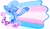 Size: 2048x1201 | Tagged: safe, artist:ponywizards, trixie, pony, unicorn, g4, pride, pride flag, simple background, solo, trans day of visibility, trans trixie, transgender, transgender pride flag, white background