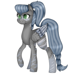 Size: 1000x1000 | Tagged: safe, artist:oniiponii, oc, oc only, pegasus, pony, eyelashes, female, mare, pegasus oc, raised hoof, simple background, smiling, solo, transparent background