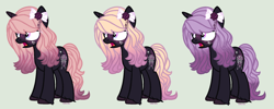 Size: 1934x772 | Tagged: safe, artist:pgthehomicidalmaniac, oc, oc only, oc:dreamcatcher, pony, unicorn, base used, bow, female, freckles, hair bow, horn, mare, open mouth, simple background, unicorn oc