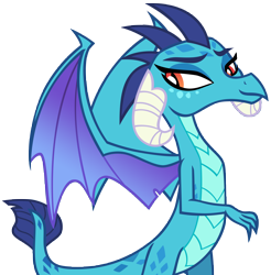 Size: 8368x8502 | Tagged: safe, artist:andoanimalia, princess ember, dragon, g4, triple threat, female, simple background, solo, transparent background, vector