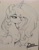 Size: 1608x2048 | Tagged: safe, artist:thelunarmoon, princess celestia, alicorn, pony, g4, chest fluff, eyebrows, eyebrows visible through hair, female, lidded eyes, mare, monochrome, smiling, solo, traditional art