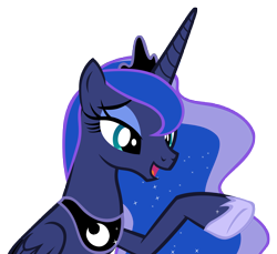 Size: 9946x9127 | Tagged: safe, artist:andoanimalia, princess luna, alicorn, pony, g4, the beginning of the end, absurd resolution, female, lidded eyes, mare, raised hoof, simple background, solo, transparent background, vector