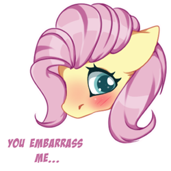 Size: 350x350 | Tagged: safe, artist:chura chu, fluttershy, pegasus, pony, g4, blushing, cute, embarrassed, female, shy, shyabetes, simple background, solo, sticker, transparent background