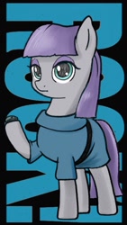 Size: 720x1280 | Tagged: safe, artist:chps06, boulder (g4), maud pie, earth pony, pony, g4, clothes, dress, female, looking at you, mare