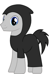 Size: 726x1101 | Tagged: safe, artist:edy_january, edit, vector edit, oc, oc only, oc:martin, earth pony, pony, g4, angel of death, base used, black suit, clothes, instagram, inverno, male, parody, reference, simple background, solo, stallion, transparent background, vector, vernalta, youtube