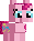 Size: 31x37 | Tagged: safe, artist:langtanium, pinkie pie, earth pony, pony, g4, pixel art, simple background, solo, transparent background