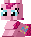 Size: 31x37 | Tagged: safe, artist:langtanium, pinkie pie, earth pony, pony, g4, pixel art, simple background, sitting, solo, transparent background