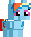 Size: 31x37 | Tagged: safe, artist:langtanium, rainbow dash, pegasus, pony, g4, pixel art, simple background, solo, transparent background