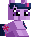 Size: 31x37 | Tagged: safe, artist:langtanium, twilight sparkle, pony, unicorn, g4, pixel art, simple background, sitting, solo, transparent background