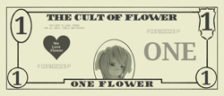 Size: 1216x519 | Tagged: safe, artist:pablo22854, oc, oc only, oc:flower popen, cute, dollar, funny, money, solo