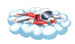 Size: 1024x599 | Tagged: safe, artist:nekokevin, oc, original species, plane pony, cloud, cute, eyes closed, f-5 tiger ii, female, jet, jet fighter, jet plane, lying down, mare, ocbetes, on a cloud, open mouth, plane, prone, signature, simple background, sleeping, sleeping on a cloud, snoring, solo, switzerland, transparent background