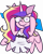 Size: 3424x4232 | Tagged: safe, artist:threetwotwo32232, princess cadance, alicorn, pony, g4, clothes, dress, female, glasses, looking at you, mare, simple background, solo, transparent background