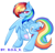 Size: 687x662 | Tagged: safe, artist:bogx, rainbow dash, pegasus, pony, g4, aside glance, butt, dock, eye clipping through hair, female, frog (hoof), looking at you, mare, one wing out, plot, rainbutt dash, raised hoof, simple background, solo, standing, tail, turned head, underhoof, white background, wings