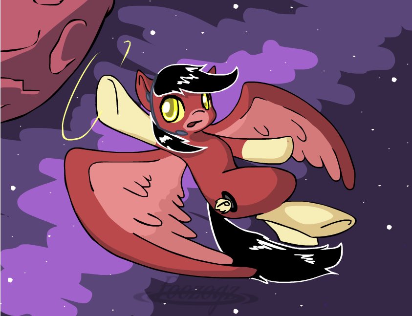 Mlp Pepper #3186075 - safe, artist:foozogz, oc, oc:pepper, pony, flying, meteor ...