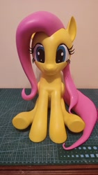 Size: 2052x1154 | Tagged: safe, fluttershy, g4, 3d print, female, sitting, solo