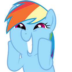 Size: 3900x3900 | Tagged: safe, artist:ambits, rainbow dash, pegasus, pony, applebuck season, g4, .ai available, dashface, high res, simple background, so awesome, solo, transparent background, vector