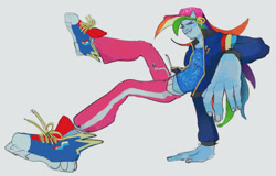 Size: 1280x820 | Tagged: safe, artist:nivaga24, rainbow dash, human, g4, converse, humanized, shoes, simple background