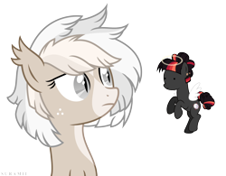 Size: 5500x4300 | Tagged: safe, artist:suramii, oc, oc only, oc:cuddy, oc:night vision, angel, pony, absurd resolution, shoulder angel, simple background, transparent background