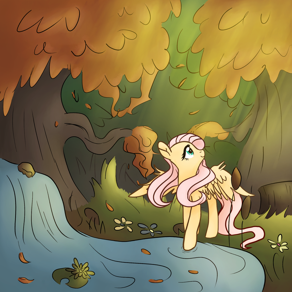 Fluttershed #3186618 - safe, artist:lostsheep, fluttershy, pegasus, pony, g4, cute ...