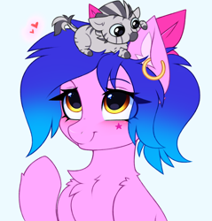 Size: 4000x4176 | Tagged: safe, artist:pesty_skillengton, oc, oc only, earth pony, pony, zebra, bow, bust, chest fluff, chibi, cute, female, heart, mare, nom, simple background, sketch, white background