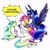 Size: 2153x2154 | Tagged: safe, artist:liaaqila, princess celestia, princess luna, scootaloo, alicorn, pegasus, pony, g4, alektorophobia, blank flank, butt, commission, covering eyes, cute, cutealoo, eyes closed, female, filly, flying, foal, folded wings, high res, holding a pony, horn, jumpscare, mare, missing cutie mark, misspelling, open mouth, plot, royal sisters, scared, scootachicken, siblings, signature, simple background, sisters, speech bubble, spread wings, that princess sure is afraid of chickens, this will end in tears and/or a journey to the moon, traditional art, trio, underhoof, white background, wings