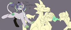 Size: 1500x644 | Tagged: safe, artist:kedi94, rarity, spike, oc, oc:lilac glamour, dracony, hybrid, pony, unicorn, g4, female, fire, fire breath, interspecies offspring, male, offspring, older, older spike, parent:rarity, parent:spike, parents:sparity, ship:sparity, shipping, simple background, straight