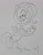 Size: 1611x2048 | Tagged: safe, artist:pony quarantine, fluttershy, pegasus, semi-anthro, g4, arm hooves, can, canned bread, female, grayscale, grin, mare, monochrome, pencil drawing, reference, smiling, solo, spongebob reference, spongebob squarepants, squidward tentacles, traditional art