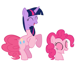 Size: 1269x1080 | Tagged: safe, edit, pinkie pie, twilight sparkle, earth pony, pony, g4, bodysuit, disguise, happy, impersonating, mask, masking, master of disguise, one eye closed, pinkie pie suit, ponysuit, simple background, transparent background, vector, wink