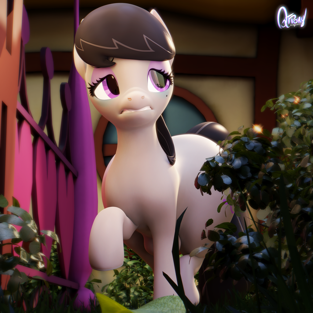 3023125 - safe, artist:axus2030, octavia melody, earth pony, anthro, g4,  3d, absurd file size, absurd gif size, alternative cutie mark placement,  animated, big ben, blender, blushing, breasts, building, bust, busty  octavia melody