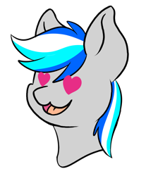 Size: 924x1031 | Tagged: safe, artist:noxi1_48, oc, oc only, oc:hawker hurricane, pony, daily dose of friends, bust, heart, heart eyes, simple background, solo, transparent background, wingding eyes