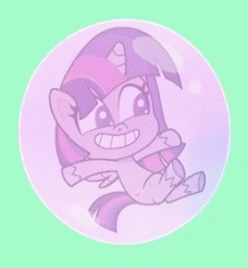 Size: 228x246 | Tagged: safe, screencap, twilight sparkle, alicorn, pony, g4, g4.5, my little pony: pony life, wild heart beats, bubble, cropped, cute, don't give up the fight, green background, in bubble, in the bubble, simple background, solo, twiabetes