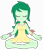 Size: 12402x14414 | Tagged: safe, artist:chrismc373, wallflower blush, human, equestria girls, g4, eyes closed, lotus position, meditating, meditation, simple background, sitting, smiling, solo, transparent background