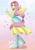 Size: 1000x1414 | Tagged: safe, artist:bluebell, artist:kyc-chan, angel bunny, fluttershy, butterfly, human, rabbit, equestria girls, g4, my little pony equestria girls, my little pony equestria girls: better together, animal, bare shoulders, butterfly hairpin, clothes, dress, duo, duo male and female, fall formal outfits, female, gradient background, hairpin, innocent, looking at you, male, outfit, pastel, ponied up, sleeveless, smiling, soft, sparkles, spread wings, strapless, transformation, wings