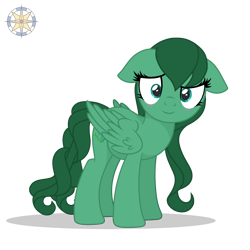 Size: 3500x3500 | Tagged: safe, artist:r4hucksake, oc, oc only, oc:kelp forest, pegasus, pony, female, floppy ears, high res, mare, simple background, solo, transparent background