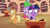 Size: 1920x1080 | Tagged: safe, screencap, apple bloom, applejack, spike, twilight sparkle, dragon, earth pony, pony, unicorn, g4, my little pony: friendship is magic, season 2, the cutie pox, applejack's hat, book, cowboy hat, cutie pox, female, filly, foal, golden oaks library, hat, male, mare, unicorn twilight