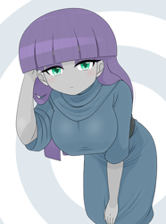 Size: 2048x2750 | Tagged: safe, alternate version, artist:batipin, maud pie, human, equestria girls, g4, big breasts, breasts, busty maud pie, female, high res, looking at you, solo